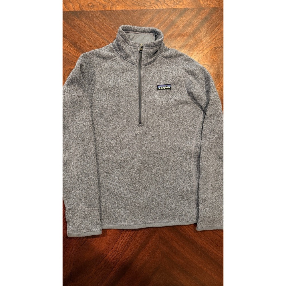 Patagonia‎ Women's Better Sweater 1/4 Zip Knit Pullover  Lavender Gray Sz Small